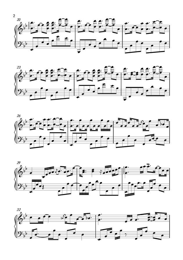 a bird story钢琴谱