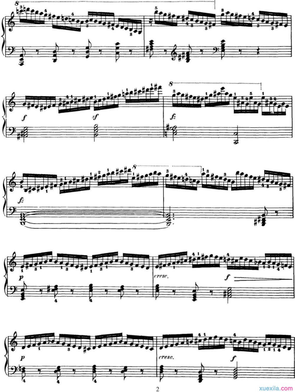740钢琴手指灵巧技术练习曲17钢琴谱